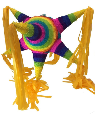 Imagen 1 de 1 de Piñata Tradicional Estrella De 7 Picos