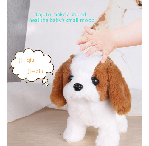 Mascota Electrónica Perro De Peluche Que Camina Corgi
