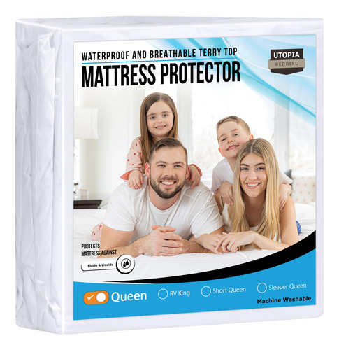 Utopia Bedding Protector Premium De Colchón Impermeable