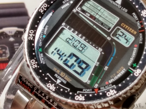 Citizen D120 Série Prata - Wind Surf - Muito Conservado