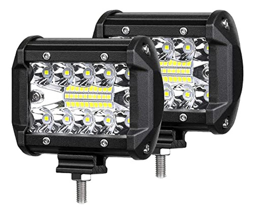 4wdking De 4 Pulgadas Led Led 2 Pcs 120w Triple Fila Flood S