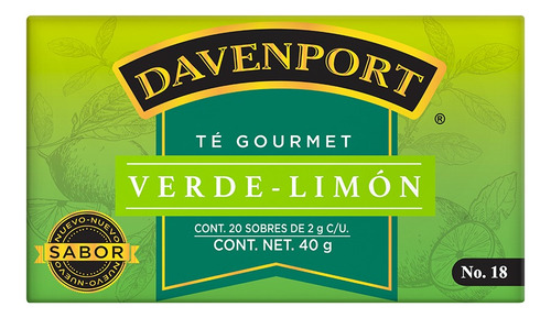 Te Verde Limón Davenport 40 G