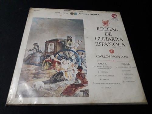 Recital De Guitarra Española Carlos Montoya Lp Clasica