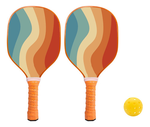 Raqueta De Pickleball De Madera De 9 Capas Con Agarre Transp