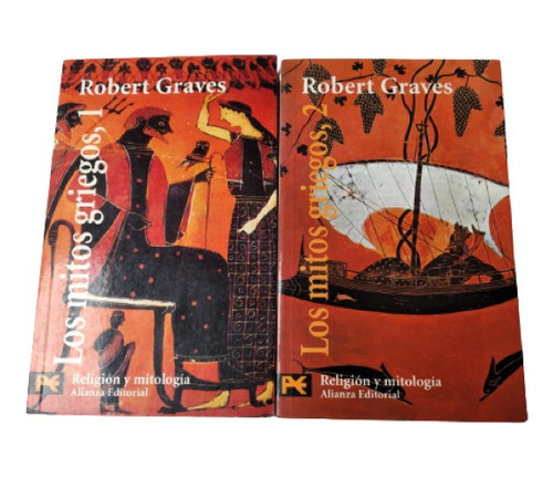 Mitos Griegos  Robert Graves Tomo 1 Y 2 Ed Alianza Libros