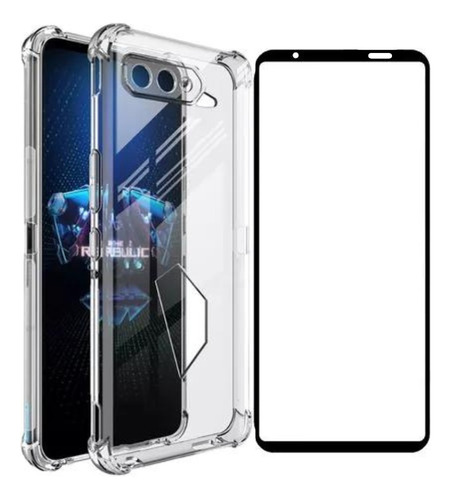 Capa P/ Asus Rog Phone 5 Impacto 6.78 + Pelicula Full Glue