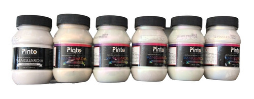 Set Pintura Iridiscente Acrílica 6pz 100ml Pinto Vanguardia 