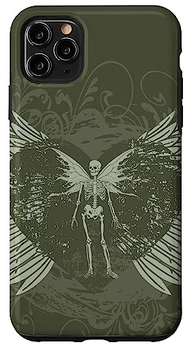 Funda Para iPhone 11 Pro Max Aesthetic Y2k Fairy Wings Skele
