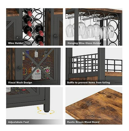 Minibares Para El Hogar, Gabinete De Barra De Café De Madera