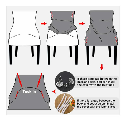 Funda Protectora De Terciopelo Elástico Para Silla Con...
