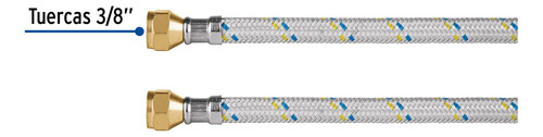 Manguera Aluminio Gas 3/8'' X 3/8'' 5 Mt Foset 49143