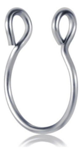 Piercing Nariz Argola Falso Fake - 01 Preto E 01 Furtacor