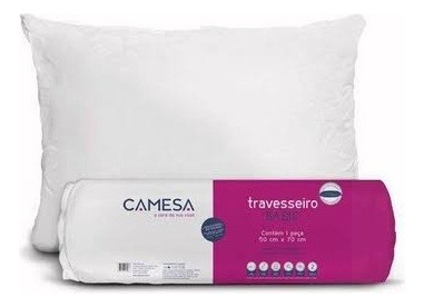 Travesseiro Anti Alérgico Micro Cotton Camesa 50x70cm Firme