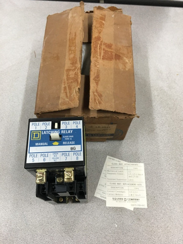 New In Box Square D Ac Mech. Latch Relay 8501 Lo-40-ll S Zzb