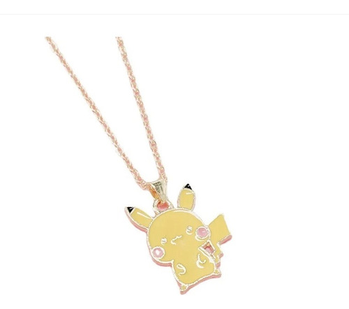 Collar Pikachu Cadena Acero Inoxidable Pokemon +bolsa Regalo