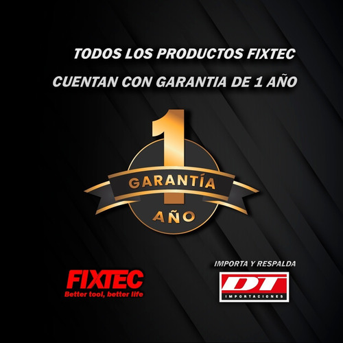 Amoladora Angular De 115mm Fixtec + Regalos | 1 Año De Gtia