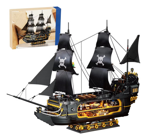 Set De Bloques De Construcción Para Maquetas De Barcos Pirat