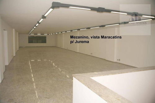 Imagem 4 de 28 de Salão, Ponto, Sobrado, Comercial Par Alugar Em Moema, 1555 M² Útil, 500 M² Total, 20 Vagas De Garagem, São Paulo. - Sl0193