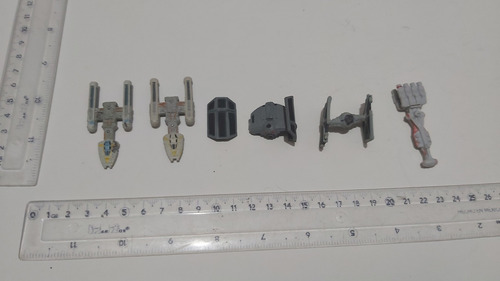 Y Wing Vader  Tie Fighter Blockade Runner Micromachines Set