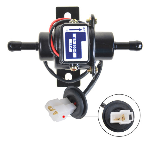 Negro Diesel Gasolina 12v Coche Bomba De Combustible Ep500-0
