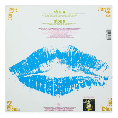 Technotronic - Get Up! (before The Night Is Over) | 12 Maxi (Usado)