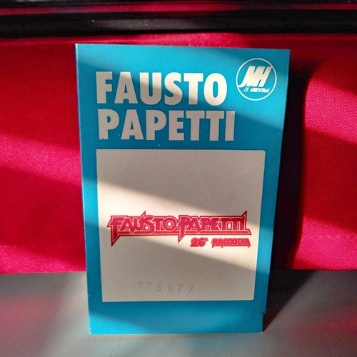 Sondor Fausto Papetti (no Eros Ramazzotti) Cassette Raro Lea