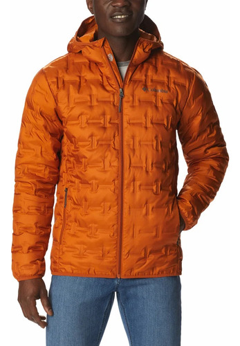 Campera Columbia Delta Ridge Omni Heat Pluma Capucha Hombre