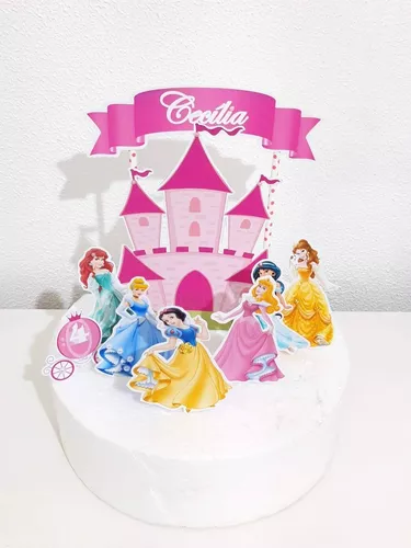 Topper para bolos Princesas da Disney