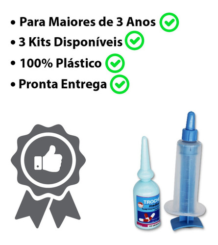Imagem 2 de 7 de Brinquedo Kit Medico Infantil 6pç Seringa Caixa De Remedio