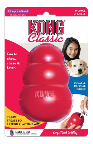 Mordedor Rellenable Dispensador Premio Kong Classic X-large 