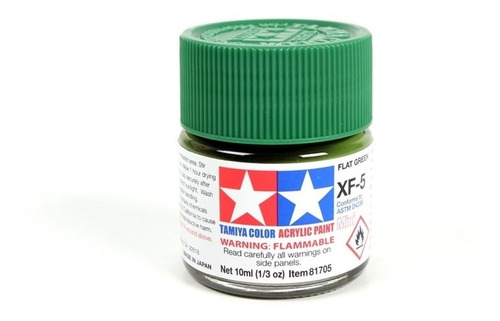 En Stock Modelismo Pintura Acrilica Green Xf-5 Tamiya 1/48 