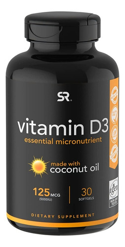 Vitamina D3 125mcg Sports Resea - - Unidad a $5354