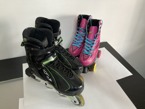 Rollers Patines Espectacular Oferta 37/42 Negro (Usado)