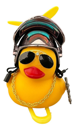 Pato Amarillo Casco Black Cromado Diseño PATO BUCHON