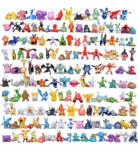 [jdl] 144 Piezas De Mini Muñeca De Pokémon Linda De 2 ~ 3 Cm