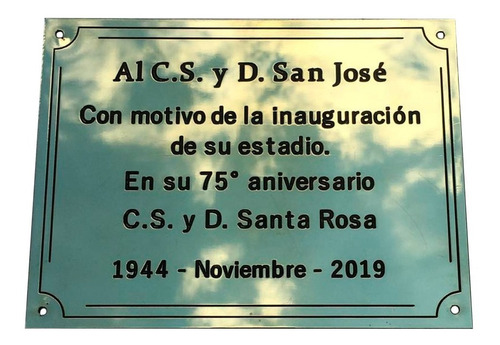 Imagen 10 de 10 de Placa Grabada En Bronce, Homenaje, Recordatoria. 40x30cm