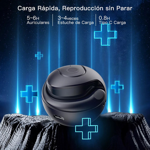 Audifonos Deportivos Inalámbricos Auriculares De Bluetooth Negro