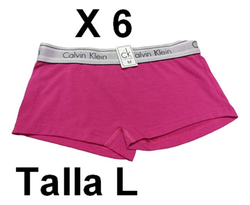 Cacheteros Calvin Klein Para Damas Talla L Por 6 Unidades