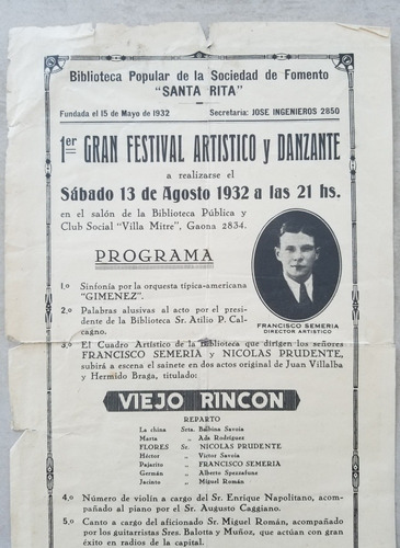 Imagen 3 de 3 de Teatro Antiguo 2 Afiches Originales Año 1932. 55209
