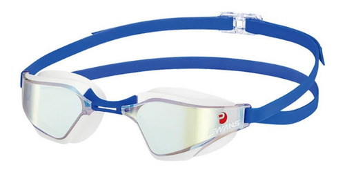 Goggles Natación Swans Valkyrie Plata Azul Sr-72mpafcy