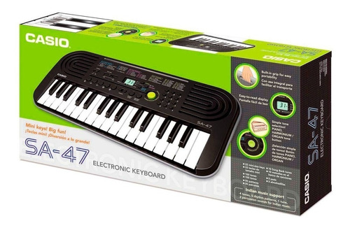 Organeta Casio Sa-47 32 Teclas Tamaño Mini Sa47 C. Adaptador