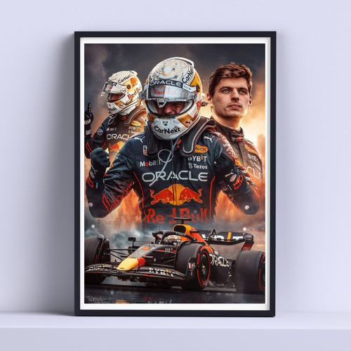 Cuadro Max Verstappen, Formula 1 Deco 30x40cm Listo P Colgar