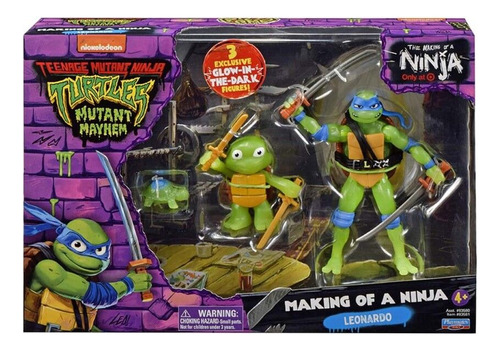 Figura Tortugas Ninjas Making Of A Ninja Leonardo Playmates