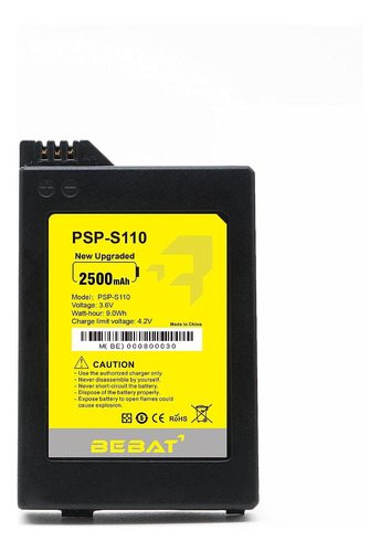 Batería Bebat 2500mah Para Sony Psp 3000 / Psp Slim 2000 Psp