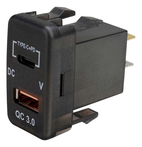 Cargador Qc3.0 Para Coche -c+pd Qc3.0, Adaptador Usb Dual, E