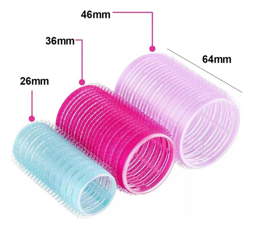 48 Peças Para Modelagem De Cabelo Com Velcro Com Clip