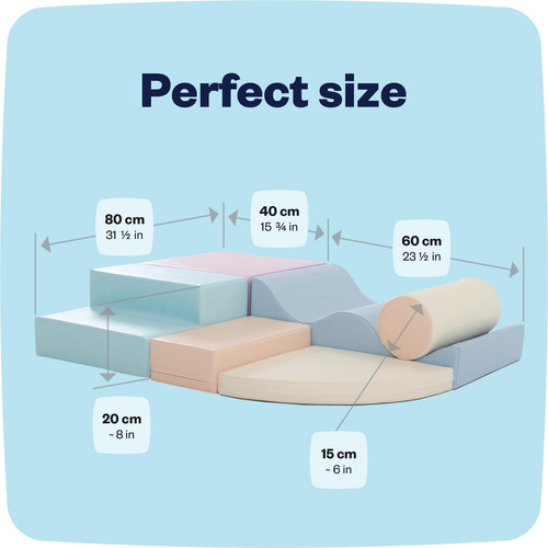 Conjunto Soft Play Iglu Explorer Em Cor Pastel Para Crianças