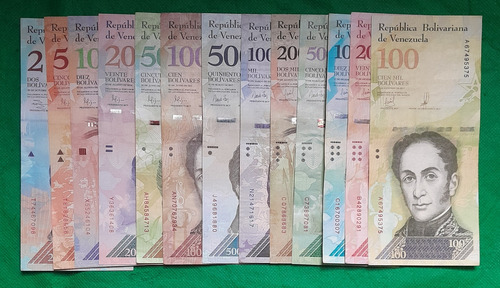 Set De Billetes Bolivares Fuertes, Estados7, 8 Y 9
