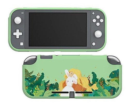 Carcasa Protectora Para Nintendo Switch Lite Tpu Conejo Niña