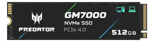 Acer Predator Gm7000 512gb Gaming Ssd Pcie Nvme Gen4 M.2 ...